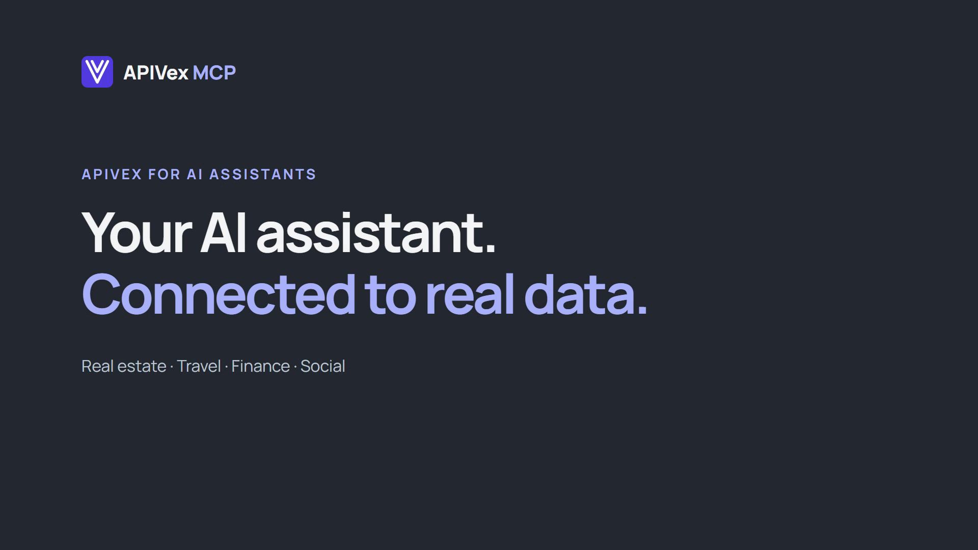 APIVex MCP: Connect Cursor and AI Assistants to Data APIs